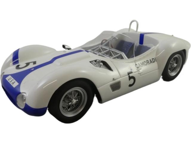 Maserati Birdcage Tipo 61 1960年 ニュルブルクリンクGP 優勝 #5 Moss Gurney/ Tecno 1/18 ミニカー