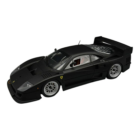 Ferrariフェラーリ F40 LM 1996 プレスバージョン マットブラック BBSシルバーリム / Tecno 1/18 ミニカー