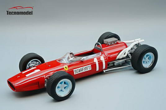 Ferrari 246 F1 T81 1966 ドイツGP 11 Ludovico Scarfiotti/ Tecno 1/18