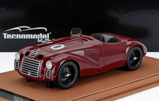 FERRARI 125S スパイダー N 70 リヴォルノ 1947 T.ヌヴォラーリ ロッソムジェロ レッド/ Tecno 1/18 55台限定ミニカー