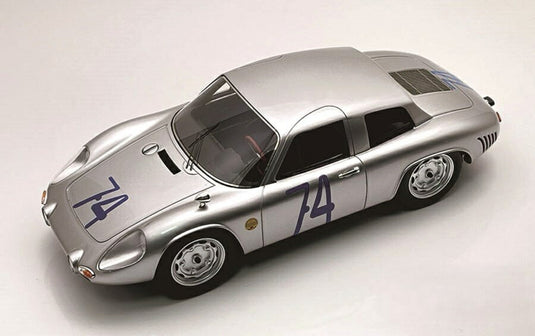 【予約】8-10月以降発売予定PORSCHE 356B CARRERA 2000 GS/GT N 74 タルガ・フローリオ 1964 ギュンター・クラス シルバー / Tecno 1/18 ミニカー