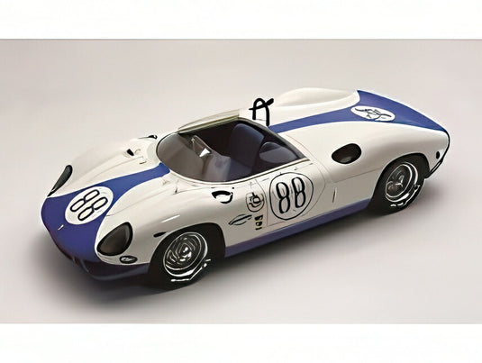 【予約】2026年発売予定FERRARI 330P 4.0L V12 NART No88 デイトナ2000km 1965 Dパイパー Mヘンスゲン ホワイトブルー/ TECNOMODEL 1/18 ミニカー