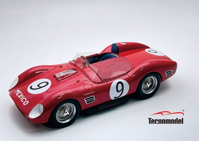 【予約】12月以降発売予定FERRARI ディーノ 196S 1984cc V6 スパイダー 9号車 2位 ガバナーズトロフィー 1959 リカルド・ロドリゲス レッド/ TECNOMODEL 1/18 ミニカー