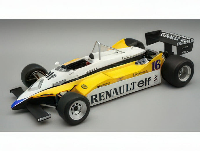 【予約】2025年発売予定RENAULT -  F1  RE30B V6 TURBO TEAM RENAULT ELF N 16 WINNER FRANCE GP 1982 RENE ARNOUX - WHITE YELLOW BLACK/Tecno 1/18ミニカー