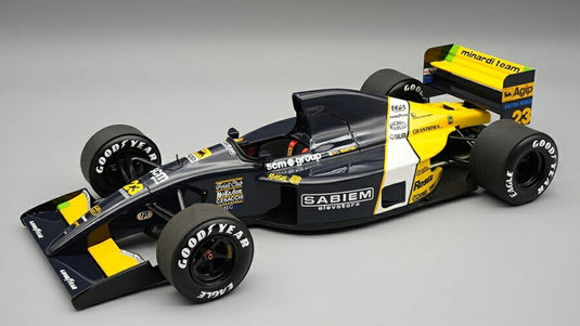 【予約】MINARDI F1 M191 フォード #23 モナコGP 1991 ピエルルイジ・マルティーニ ブラック/イエロー/ホワイト / Tecno 1/18 ミニカー