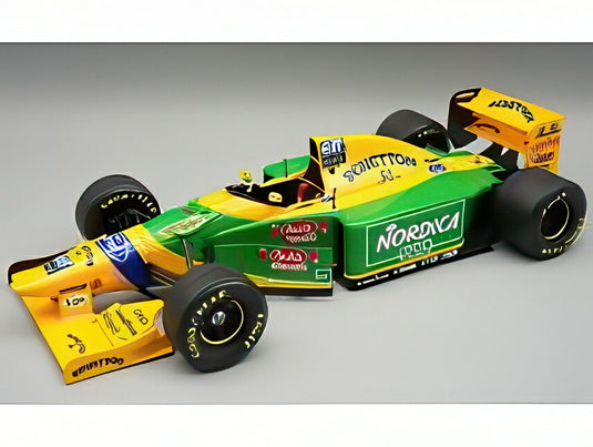【予約】2026年発売予定BENETTON F1 B193 BENETTON FORD N0 1993年 バルセロナテスト M.アルボレート イエロー/グリーン/ブルー/ TECNOMODEL 1/18 ミニカー