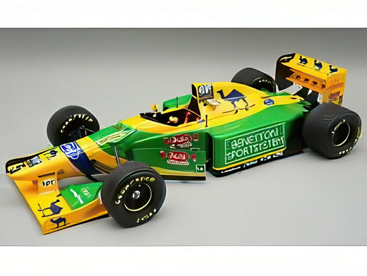 【予約】2026年発売予定BENETTON F1 B193B BENETTON FORD N5 1993年 イギリスGP レインタイヤ M.シューマッハ イエロー/グリーン/ブルー/ TECNOMODEL 1/18 ミニカー