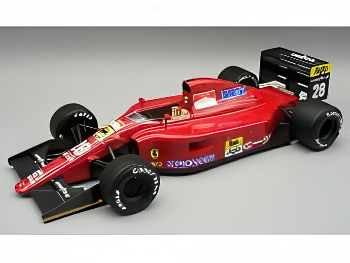 【予約】12月以降発売予定FERRARI F1 642 N28 イギリスGP レインタイヤ 1991 J.アレジ レッドブラック/ TECNOMODEL 1/18 ミニカー