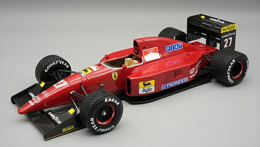 【予約】2026年発売予定Ferrariフェラーリ F1 F92A チーム スクーデリア フェラーリ SPA N 27 スペインGP レインタイヤ 1992 ジャン アレジ レッド ブラ / TECNOMODEL 1/18 ミニカー