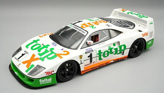 【予約】2026年発売予定Ferrariフェラーリ F40 チーム TOTIP N 1 優勝 イタリア GT ヴァレルンガ 1994 マウロ ティローネ ホワイト グリーン オレンジ / TECNOMODEL 1/18 ミニカー