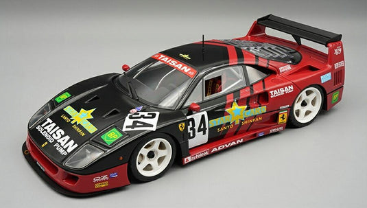 【予約】2026年発売予定Ferrariフェラーリ F40 LM チーム タイサン N 34 JGTC 1995 アンソニー レイド 近藤真彦 レッド ブラック / TECNOMODEL 1/18 ミニカー