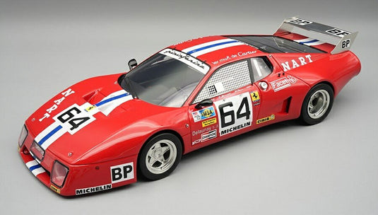 【予約】2026年発売予定Ferrariフェラーリ 512BB LM チーム N.A.R.T. N 64 24h ル マン 1979 J.P.ドゥローネ C.グランデ P.メン レッド / TECNOMODEL 1/18 ミニカー