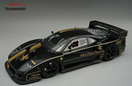 Ferrari F40 LM 1996 JPS ブラックバージョン ブラックホイール ショーケース付き/ Tecno 1/18