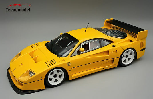 Ferrari F40 LM 1996 プレス イエローモデナ ホワイトホイール ショーケース付き/ Tecno 1/18