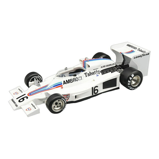 【予約】2026年発売予定 SHADOWシャドウ F1 DN8 1977 No.16 SWEDENスウェーデン GP JACKIE OLIVERジャッキーオリバー WHITEホワイト / Tecno 1/18 ミニカー