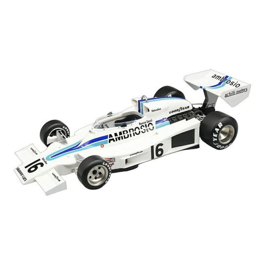 【予約】2026年発売予定 SHADOWシャドウ F1 DN8 1977 No.16 LONG BEACHロングビーチ GP RENZO ZORZIレンツォゾルツィ WHITEホワイト / Tecno 1/18 ミニカー