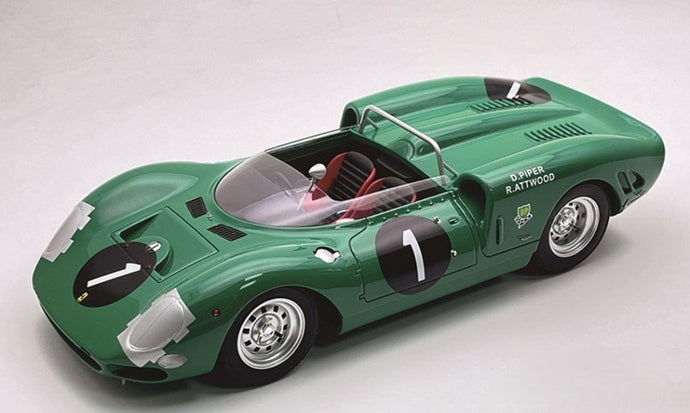 【予約】2026年発売予定FERRARI 365 P2 4 4L V12 スパイダー 1号車 1965年 9h KYALAMI 優勝 D.PIPER R.ATTWOOD グリーン/ Tecno 1/18 ミニカー
