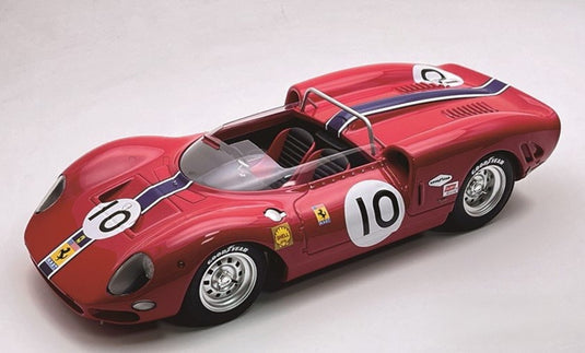【予約】2026年発売予定FERRARI 365 P2 4 4L V12 スパイダー 10号車 1965年 3rd MOSPORT CANADA GP P.RODRIGUEZ レッド/ Tecno 1/18 ミニカー