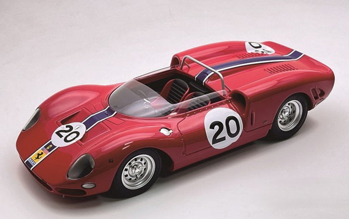 【予約】2026年発売予定FERRARI 365 P2 4 4L V12 スパイダー 20号車 1965年 2nd 500km BRIDGEHAMPTON P.RODRIGUEZ レッド/ Tecno 1/18 ミニカー