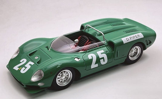 【予約】2026年発売予定FERRARI 365 P2 4 4L V12 スパイダー 25号車 1965年 7th GUARDS TROPHY BRANDS HATCH D.PIPER グリーン/ Tecno 1/18 ミニカー