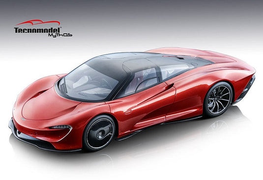 McLarenマクラーレン Speedtailスピードテール メタリックレッド / Tecno 1/18 ミニカー