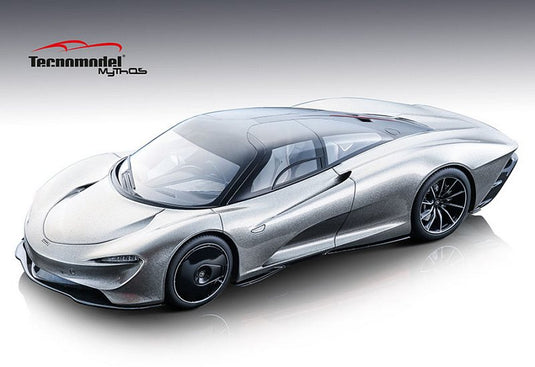 McLarenマクラーレン Speedtailスピードテール メタリックグレー / Tecno 1/18 ミニカー