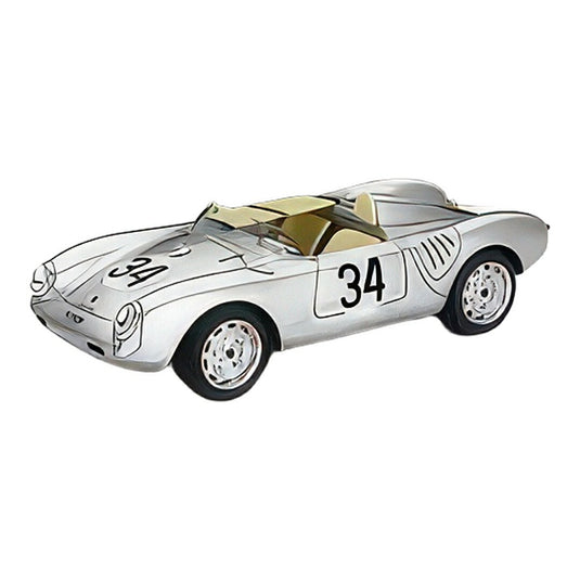 ポルシェ 550A チームポルシェKg #34 24時間ルマン 1957 シルバー C.Storez E.Crawford / Tecno 1/43 ミニカー