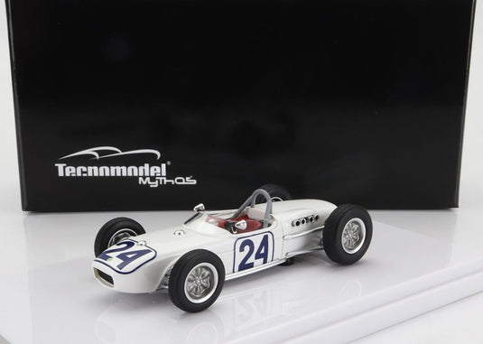 LOTUS F1 18 N 24 アメリカGP 1960 J.HALL ホワイト 50台限定/ Tecno 1/43 ミニカー
