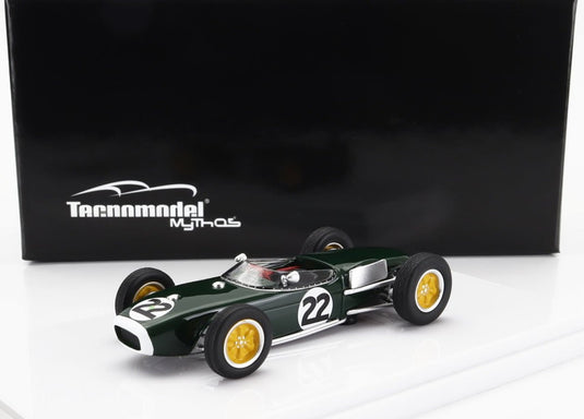 LOTUS F1 18 N 22 フランスGP 1960 R.FLOCKHART グリーン 40台限定/ Tecno 1/43 ミニカー
