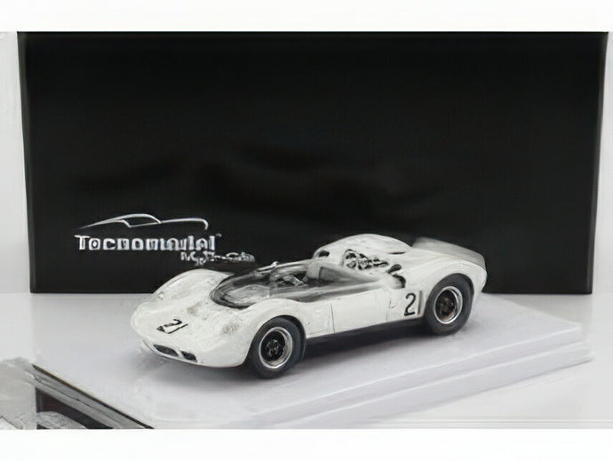 McLAREN エルヴァ マーク 1 N 21 ガーズトロフィー ブランズハッチ 1965 G.ヒル ホワイト/ Tecno 1/43 60台限定ミニカー