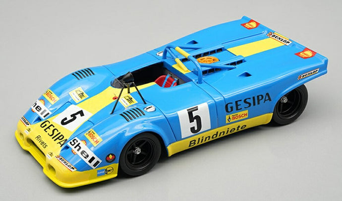 【予約】2026年発売予定PORSCHE 917 SPIDER N5 パリ1000km 1971 ヘルムートマルコ ミヒャエルウェーバー ブルーイエロー/ Tecno 1/43 ミニカー