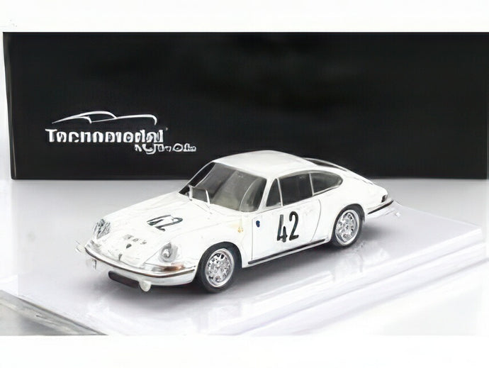 PORSCHE 901 911 S チーム オーギュスト・ヴーイエ N 42 24h ル・マン 1967 R.ブシェ H.リンゲ ホワイト/ Tecno 1/43 70台限定ミニカー