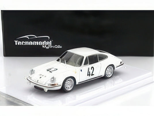 PORSCHE 901 911 S チーム オーギュスト・ヴーイエ N 42 24h ル・マン 1967 R.ブシェ H.リンゲ ホワイト/ Tecno 1/43 70台限定ミニカー