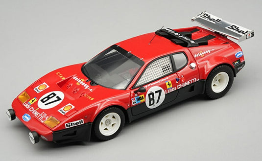 【予約】2026年発売予定FERRARI 512BB N87 ルマン24時間 1978 ジャンピエールデロネイ ジャックゲラン グレッグヤング レッドブラック/ Tecno 1/43 ミニカー