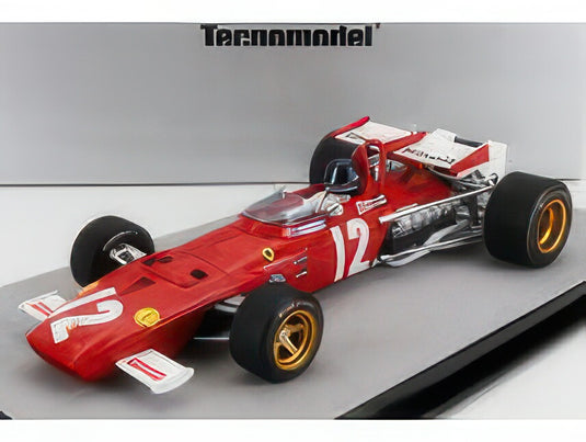 FERRARI F1 312B N 12 WINNER AUSTRIA GP (with pilot figure) 1970 JACKY ICKX RED WHITE/TECNOMODEL 1/18ミニカー