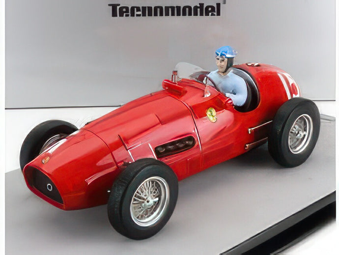 FERRARI F1 500 F2 N 15 WINNER BRITISH GP ALBERTO ASCARI (with pilot figure) 1952 WORLD CHAMPION RED/TECNOMODEL 1/18ミニカー