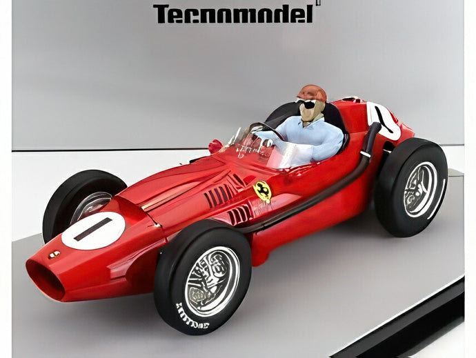 フェラーリ F1 ディーノ 246 N 1 ウィナー イギリスGP パイロットフィギュア レッド/ TECNOMODEL 1/18 75台限定ミニカー