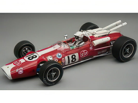 【予約】2025年発売予定LOTUS タイプ38 18号車 1966年インディアナポリス500マイルレース ドライバーフィギュア付き ドライバー:アル・アンサー レッド/ホワイト/TECNOMODEL 1/18ミニカー