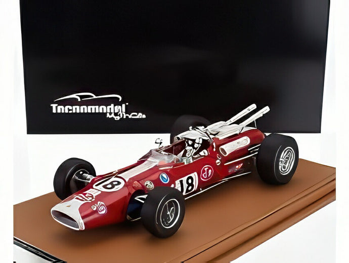 LOTUS タイプ38 #18 インディ500 1966 アル・アンサー ドライバーフィギュア付き レッド/ホワイト/ Tecno 1/18 40台限定ミニカー