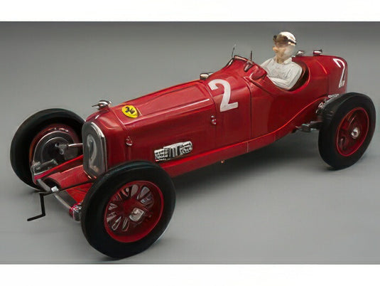 【予約】2025年発売予定ALFA ROMEO F1 P3 ティポB スクーデリア・フェラーリ 2号車 1932年ドイツGP優勝 ドライバーフィギュア付き ドライバー:ルドルフ・カラッチオラ アルファレッド/TECNOMODEL 1/18ミニカー