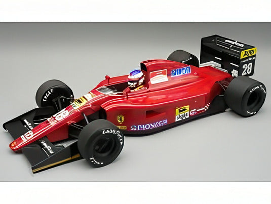 【予約】12月以降発売予定FERRARI F1 642 N28 ベルギーGP パイロット付 1991 J.アレジ レッドブラック/ TECNOMODEL 1/18 ミニカー