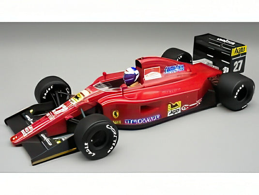 【予約】12月以降発売予定FERRARI F1 642 N27 イモラGP レインタイヤ パイロット付 1991 A.プロスト レッドブラック/ TECNOMODEL 1/18 ミニカー