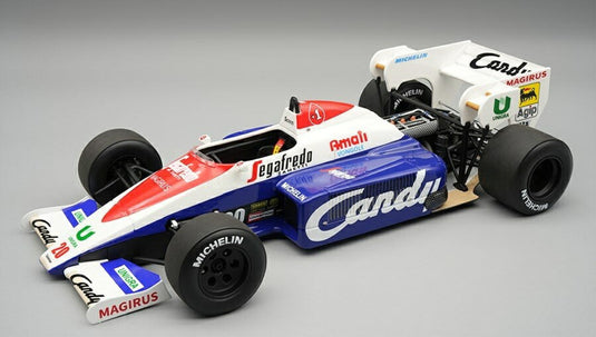 【予約】TOLEMAN F1 TG184 ハートターボ #20 イタリアGP プラクティス 1984 ピエルルイジ・マルティーニ ブルー/ホワイト/レッド / Tecno 1/18 ミニカー