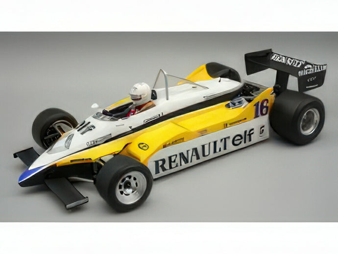 【予約】2025年発売予定RENAULT -  F1  RE30B V6 TURBO TEAM RENAULT ELF N 16 WINNER FRANCE GPドライバーフィギュア付 1982 RENE ARNOUX - WHITE YELLOW BLACK/Tecno 1/18ミニカー