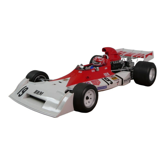 BRM P160E 1973 ドイツGP レッド ホワイト No.19 / Tecno 1/18 ミニカー