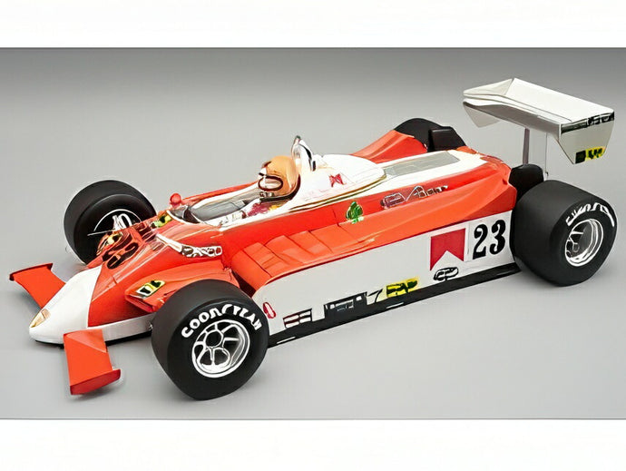 【予約】12月以降発売予定ALFA ROMEO F1 179 N23 アメリカ東GP パイロット付 1980 B.ジャコメリ ホワイトレッド/ TECNOMODEL 1/18 ミニカー