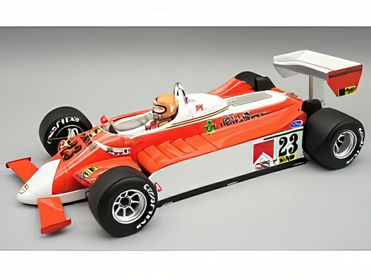 【予約】12月以降発売予定ALFA ROMEO F1 179 N23 モナコGP パイロット付 1980 B.ジャコメリ ホワイトレッド/ TECNOMODEL 1/18 ミニカー