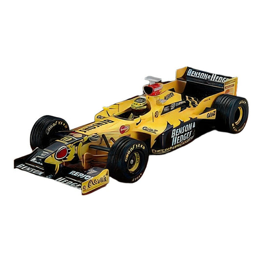 ジョーダン F1 198 ホンダ MF-301 HC #10 オーストラリアGP 1998 ラルフ・シューマッハ イエロー ブラック / Tecno 1/18 ミニカー