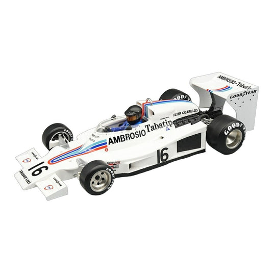 【予約】2026年発売予定 SHADOWシャドウ F1 DN8 No.16 SWEDENスウェーデン GP 1977 with pilot figure JACKIE OLIVER W / Tecno 1/18 ミニカー