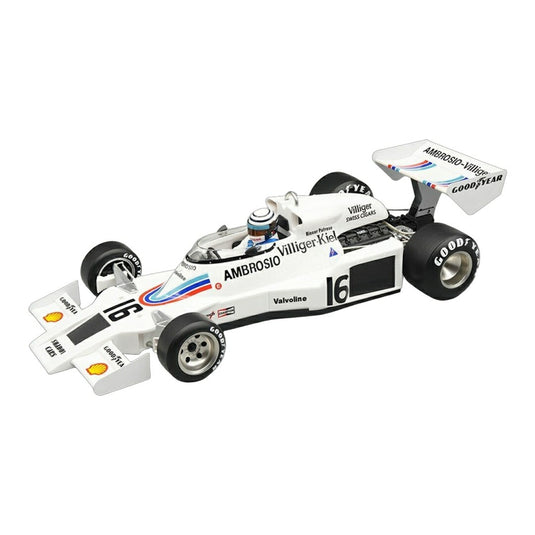 【予約】2026年発売予定 SHADOWシャドウ F1 DN8 No.16 JAPAN GP 1977 with pilot figure RICCARDO PATRESE WHITE / Tecno 1/18 ミニカー